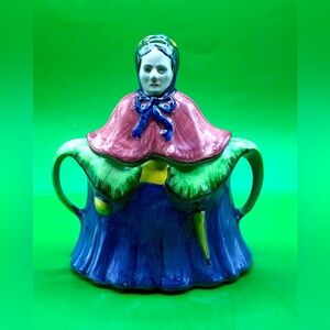 Vintage Sugar Bowl Woman Made in England